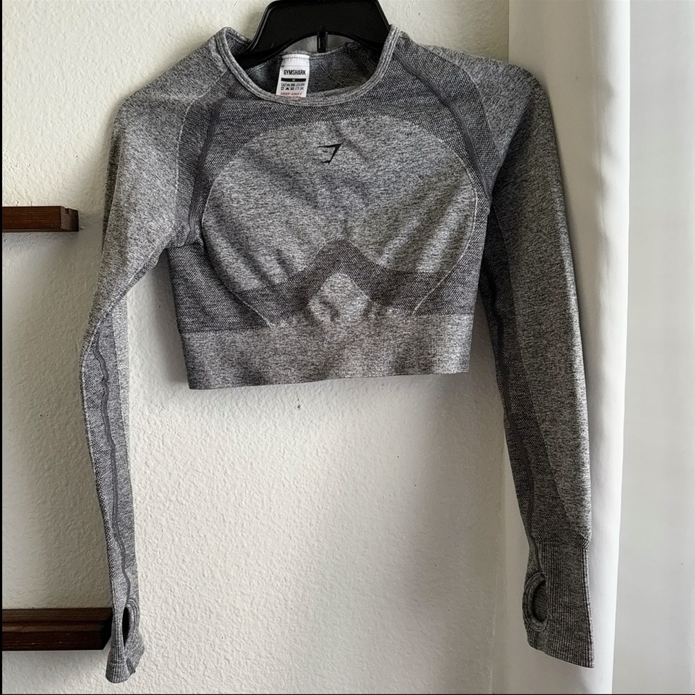 Gymshark Gray Flex Crop Top